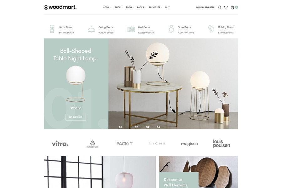 Template Woodmart pour WordPress